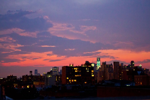 Sunset over Manhattan
