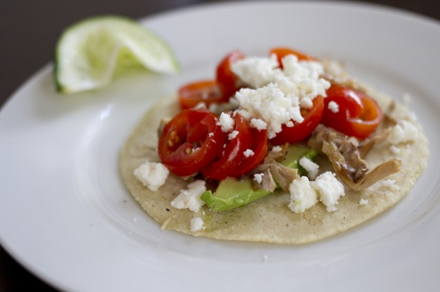 taco with tomatoes