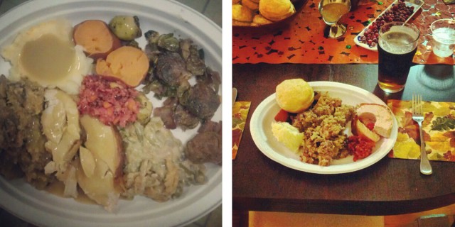 Erin's Plate (L) and Jason's Plate (R)